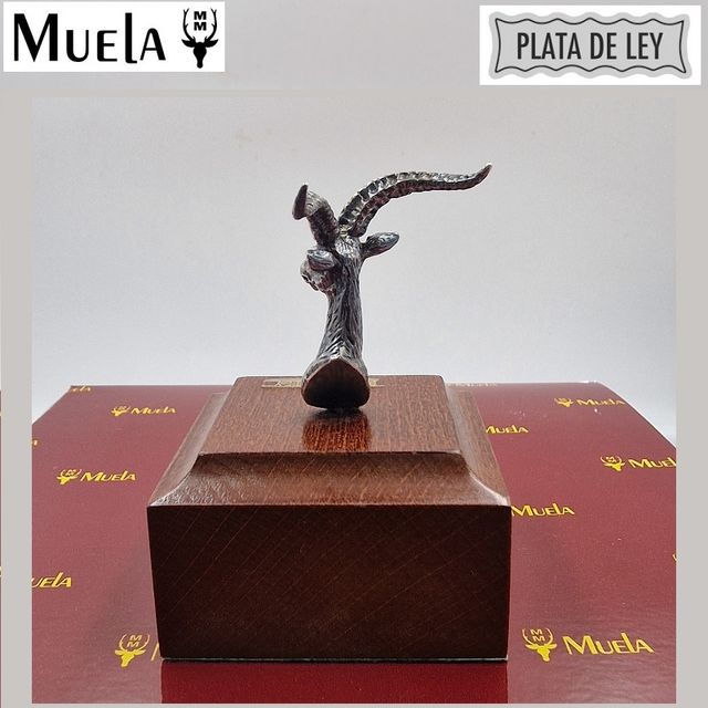 Muela figura de plata cabeza Cabra Montesa (11148)