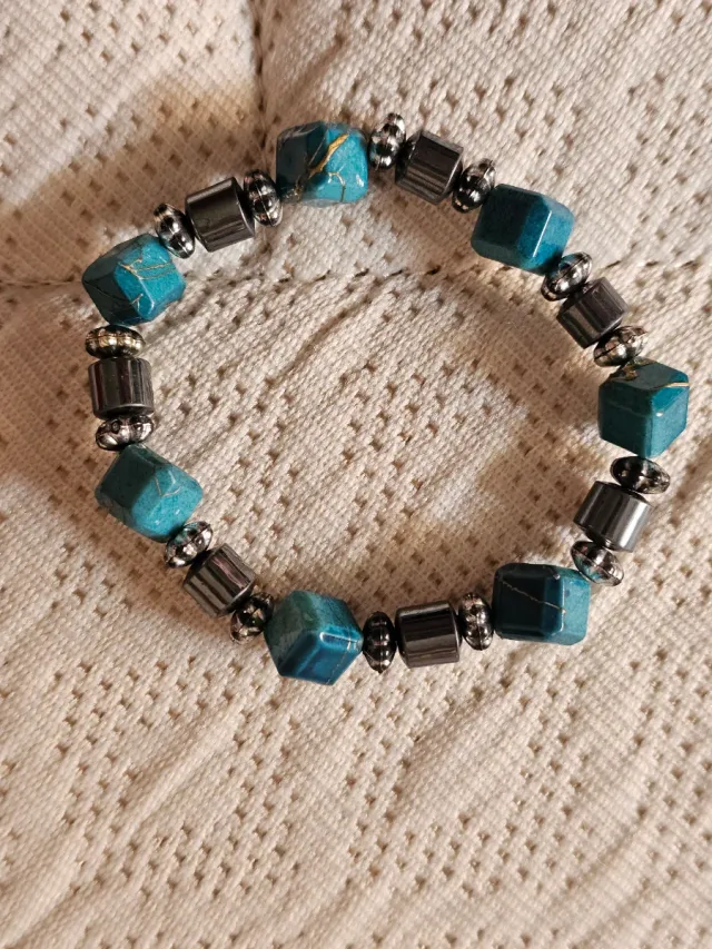 Pulsera Turquesa y Hematita