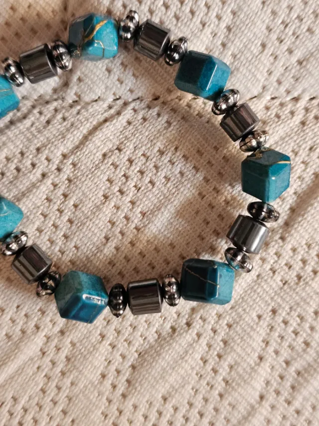 Pulsera Turquesa y Hematita