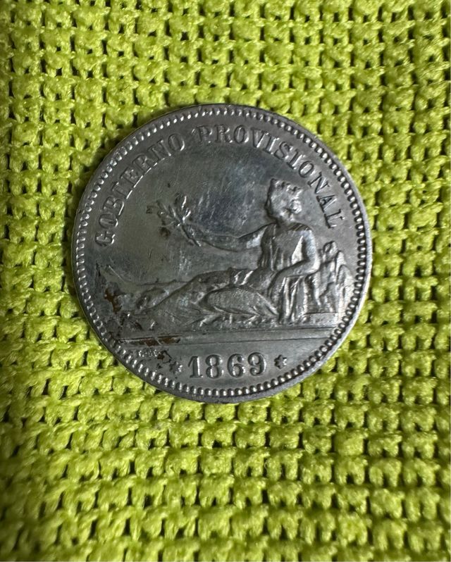 Moneda 1 pta 1869 Gobierno Provisional