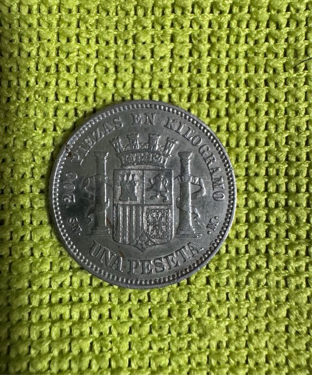 Moneda 1 pta 1869 Gobierno Provisional