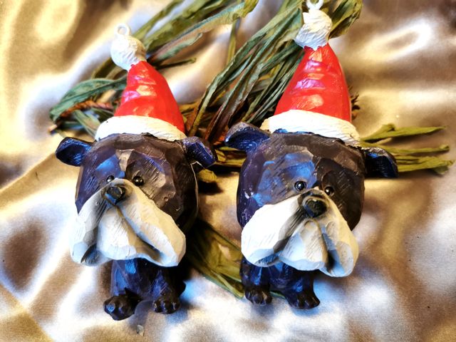 Adornos Navideños Perros Coche y Trineo