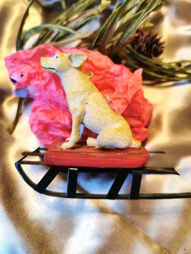 Adornos Navideños Perros Coche y Trineo