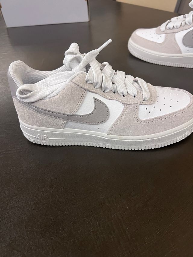Nike Air Force 1 Gris Blanco Talla 38