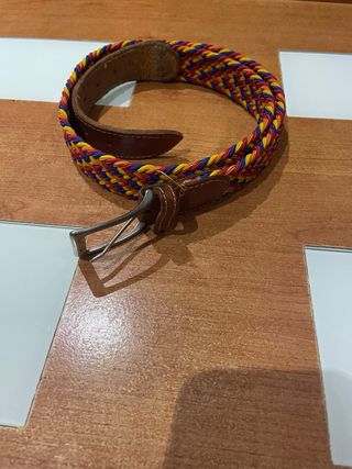 Cinturón trenzado multicolor