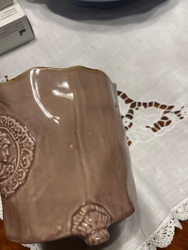 Vecchio porta vaso/fiori ceramica