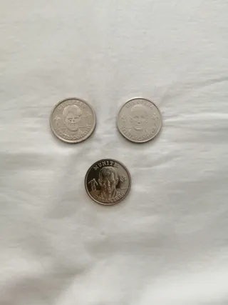 Lote 13 monedas Selección Española 2000.