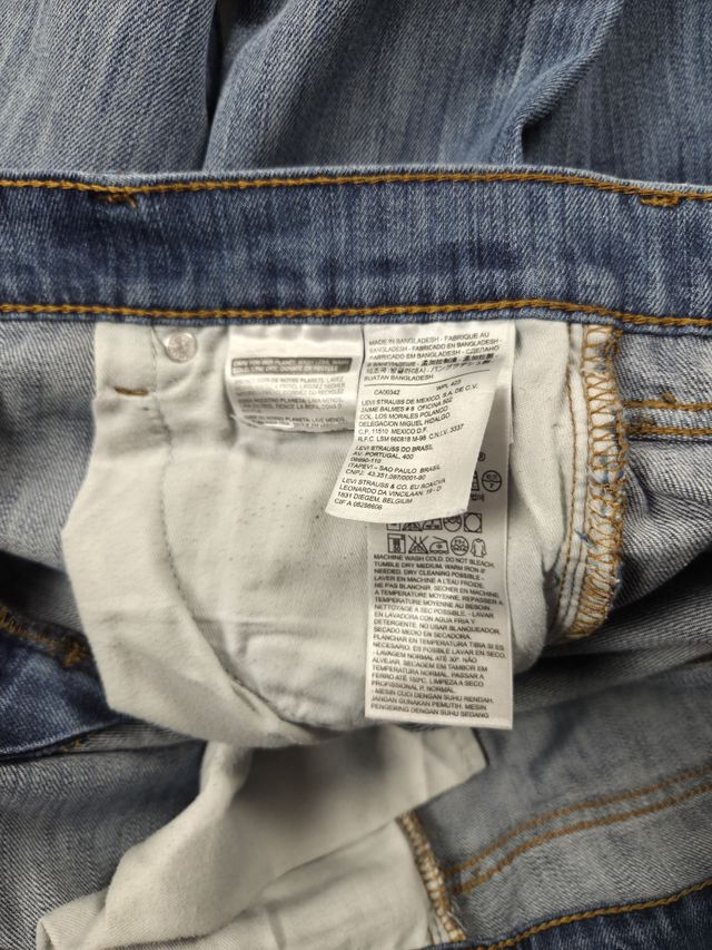 Jeans Levi's 510 Slim Fit Jeans Uomo W31 L32 Denim