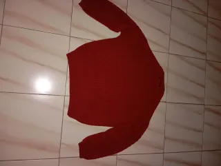 Jersey color rojo vino mujer