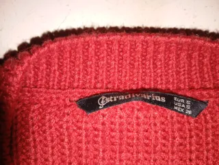 Jersey color rojo vino mujer