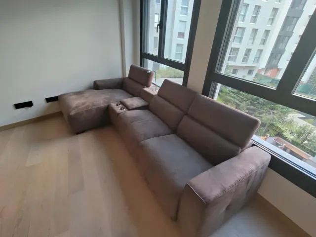 Sofá Chaiselongue Marrón