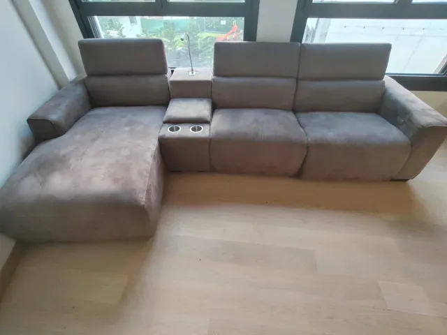 Sofá Chaiselongue Marrón