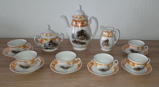 Juego de café antiguo de porcelana marca Kahla