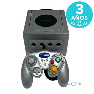 Nintendo GameCube Plata con Mando