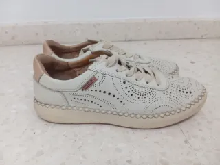 Zapatos de cordones Pikolinos mujer beige