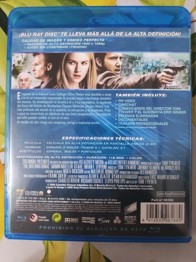 Blu-ray The International Dinero en la Sombra