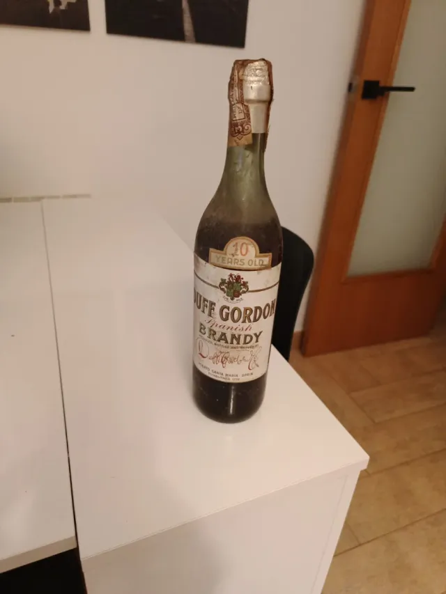 Bottiglia di brandy Duff Gordon Vecchia 10 anni
