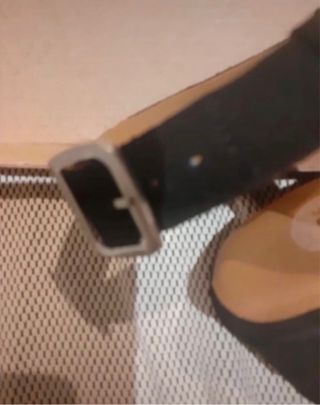 Sandali eleganti neri incrociati Tg 38