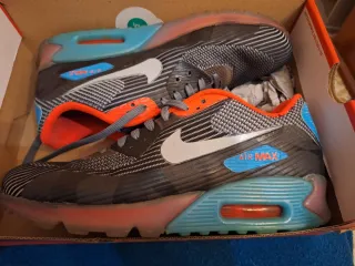 Zapatillas Nike Air Max 90 Gris Naranja,originales