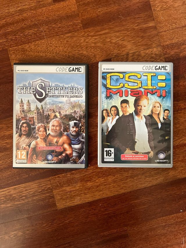Pack 2 Juegos PC: The Settlers y CSI: Miami