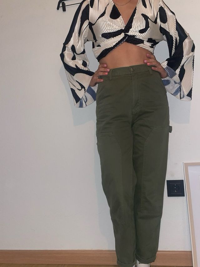 Pantalón cargo verde