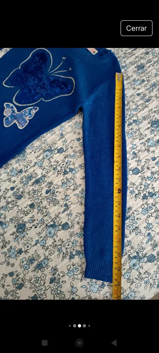 Jersey niña Desigual mariposa lentejuelas