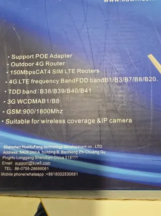 Router LTE 4G KuWFi Exterior/interior