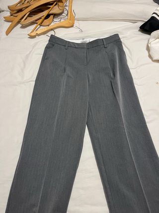 Pantalón traje NAKD gris grueso