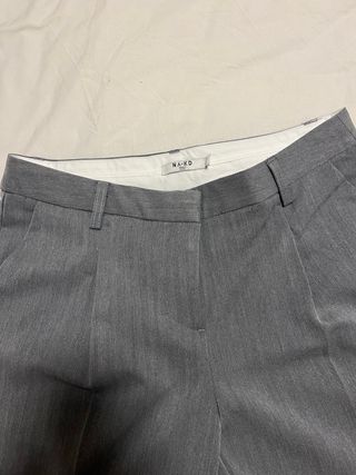 Pantalón traje NAKD gris grueso