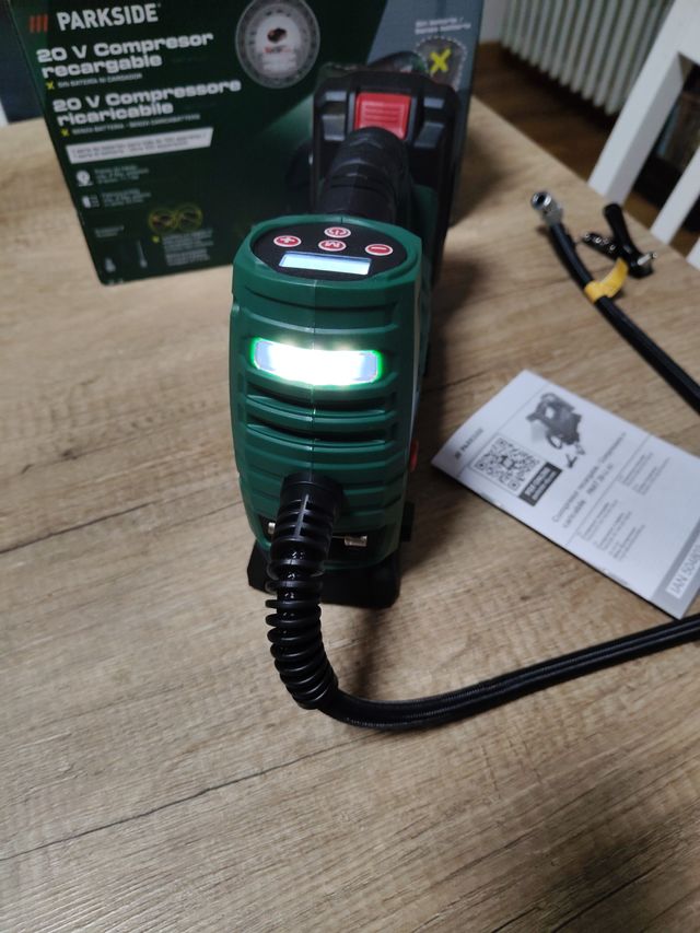 Compressore Parkside 20V ricaricabile