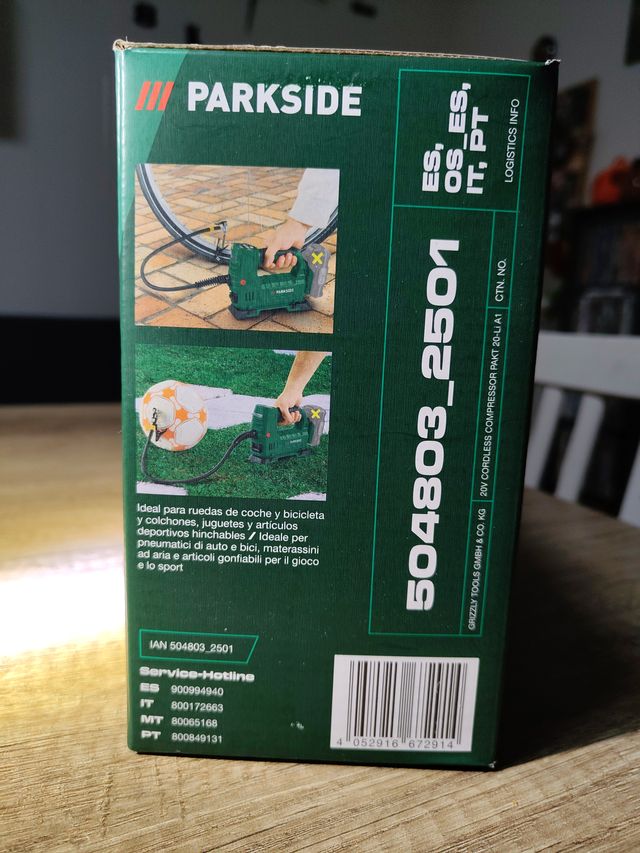 Compressore Parkside 20V ricaricabile