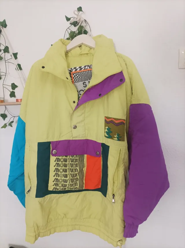 Chaqueta vintage tipo canguro 80s/90s