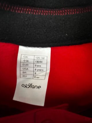 Conjunto Ropa Esquí Rojo. 128 cm. 8 años.