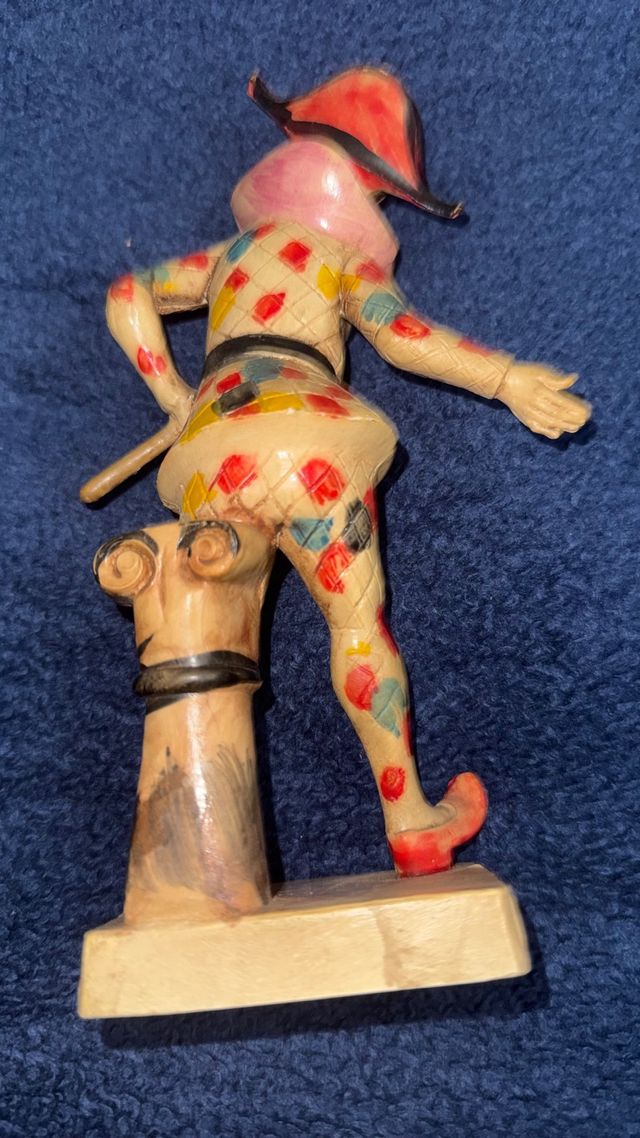 Figuras de colección estilo Arlequín y Pierrot