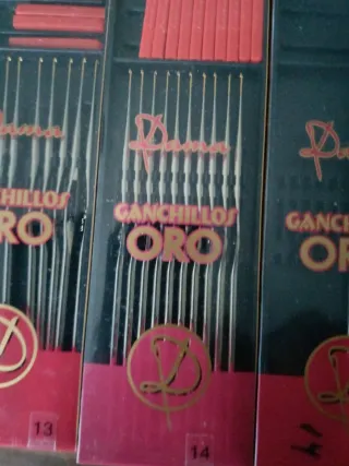 Lote 65 agujas de crochet Junco