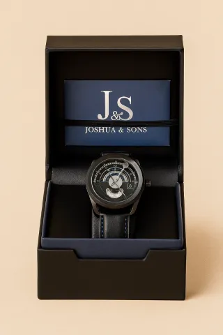 Orologio Joshua & Sons Uomo Nero Blu