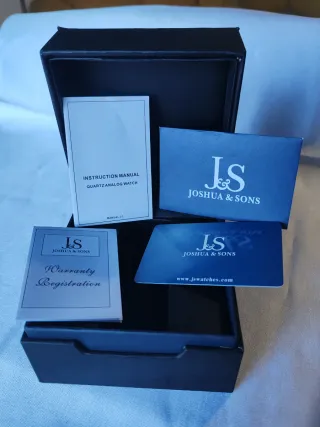 Orologio Joshua & Sons Uomo Nero Blu