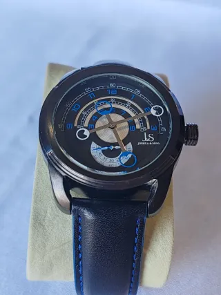 Orologio Joshua & Sons Uomo Nero Blu