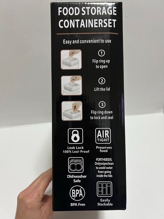 Set 7 Contenitori Ermetici Cibo