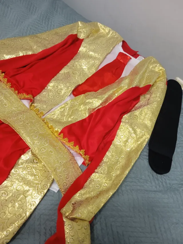 Disfraz Torero Talla Única Rojo y Dorado