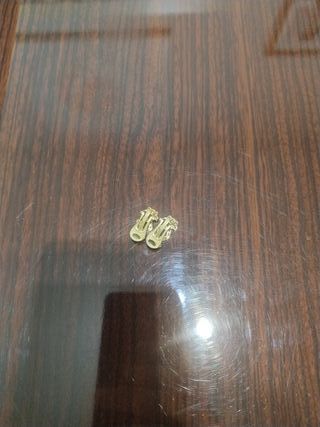 Pendientes ORO con piedras  brillantes