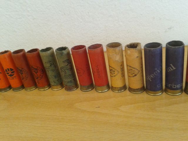 CARTUCHOS DE CARTON ANTIGUOS VACIOS CAZA