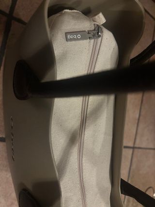 Borsa O bag Beige e Nera