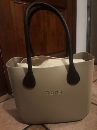 Borsa O bag Beige e Nera