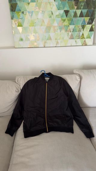 Chaqueta bomber negra