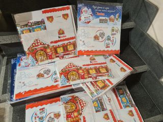 25 pz Kinder Calendario Villaggio dell'Avvento