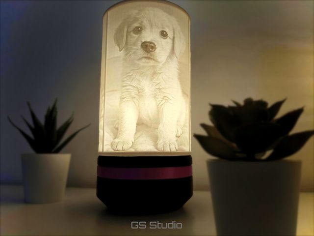 Candeeiro Luno Vidro e Plástico