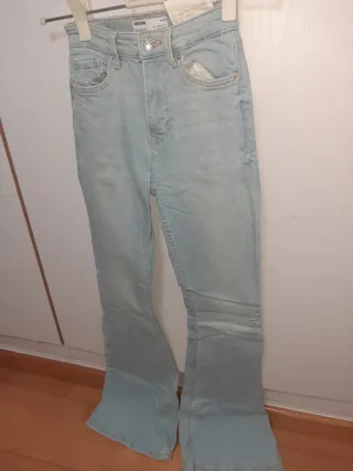 Pantalón vaquero campana mujer