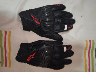 Guantes Moto Alpinestars Negros y Rojos