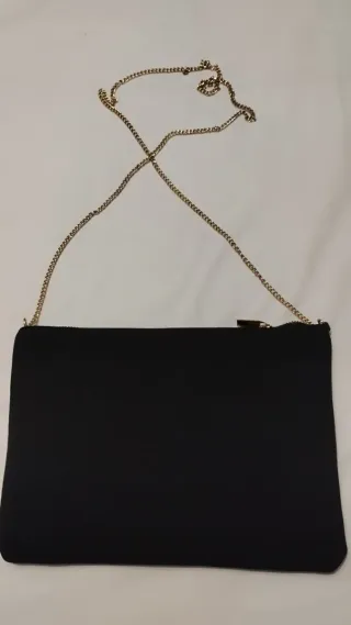 Bolso Sfera flores bordadas negro multicolor